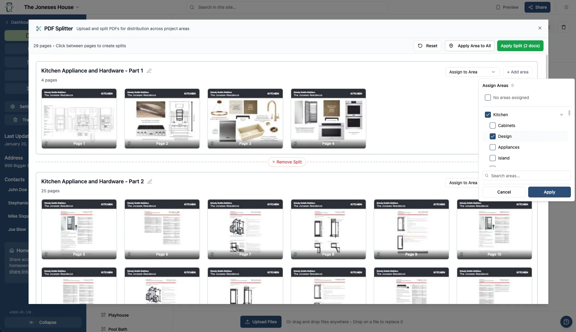 PDF Uploader / Splitter - Screenshot 2